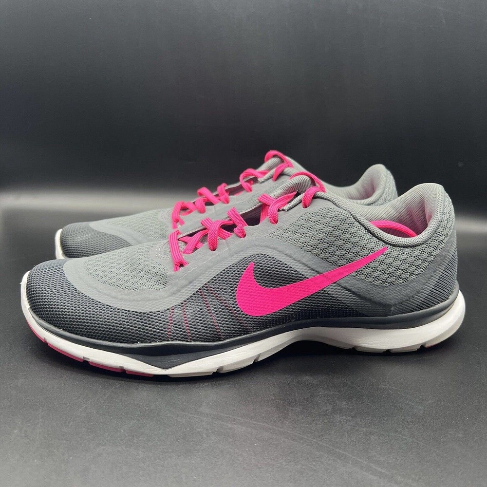 Nike Womens Flex Trainer 6 831217-003 Gray Running Shoes Sneakers Size 9.5